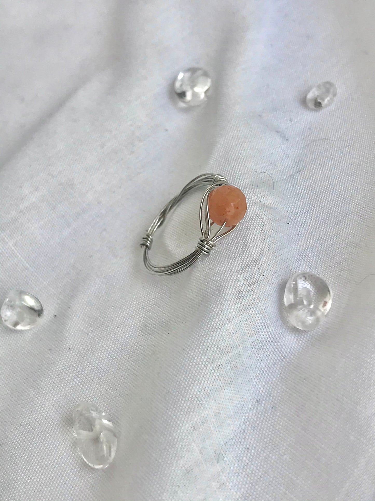 Orange Aventurine ring