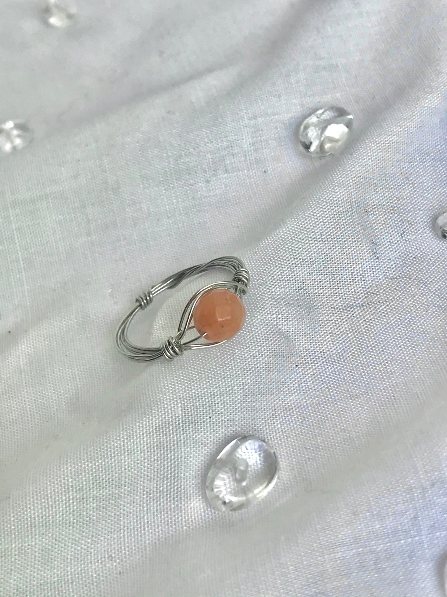 Orange Aventurine ring