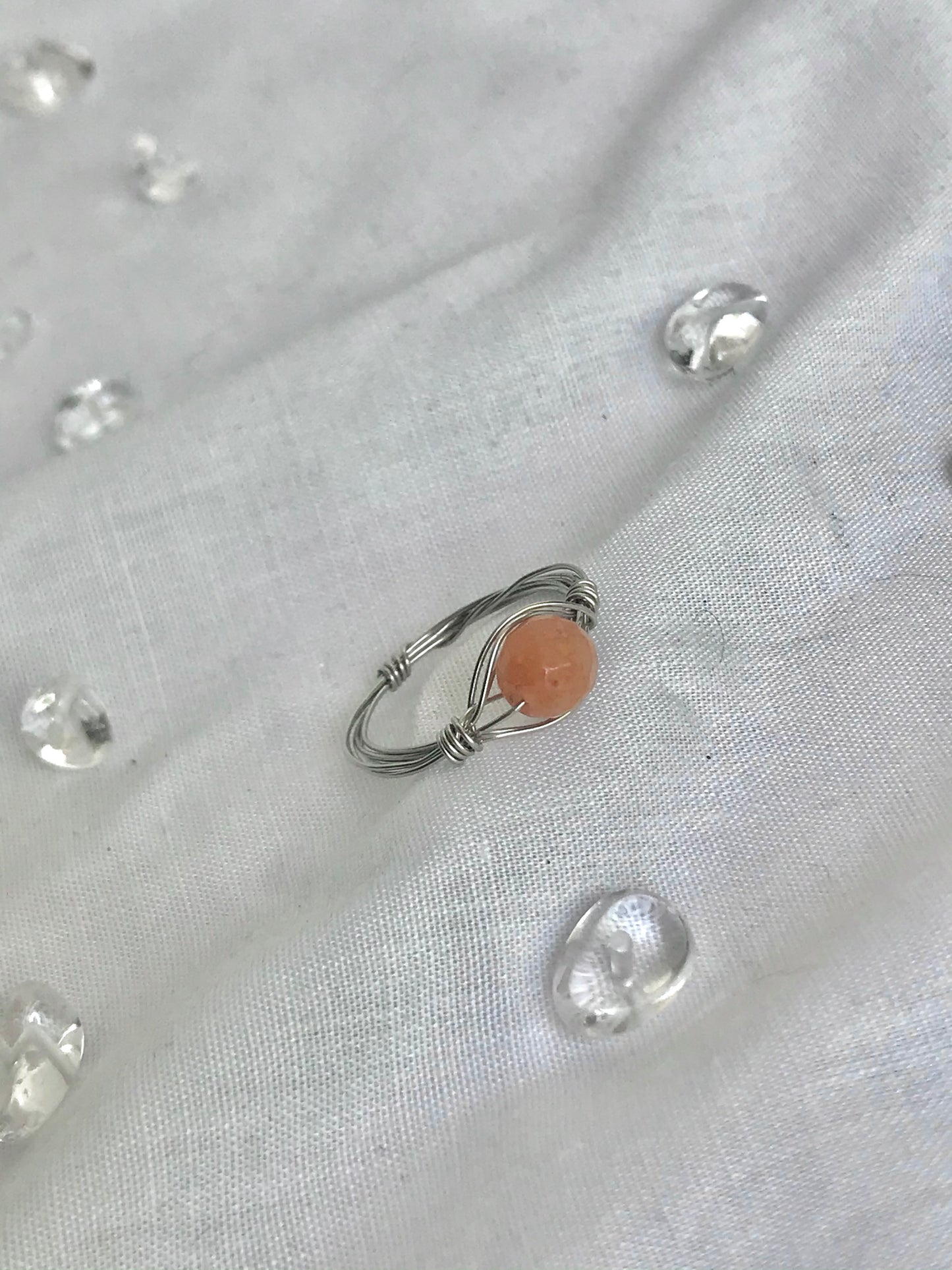 Orange Aventurine ring