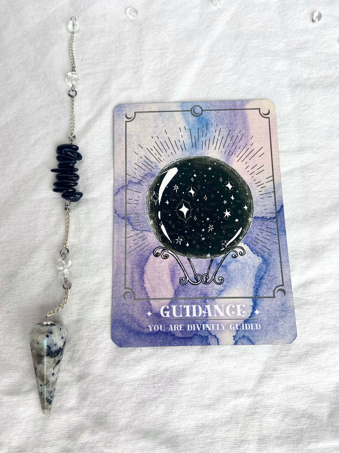 Rainbow Moonstone pendulum