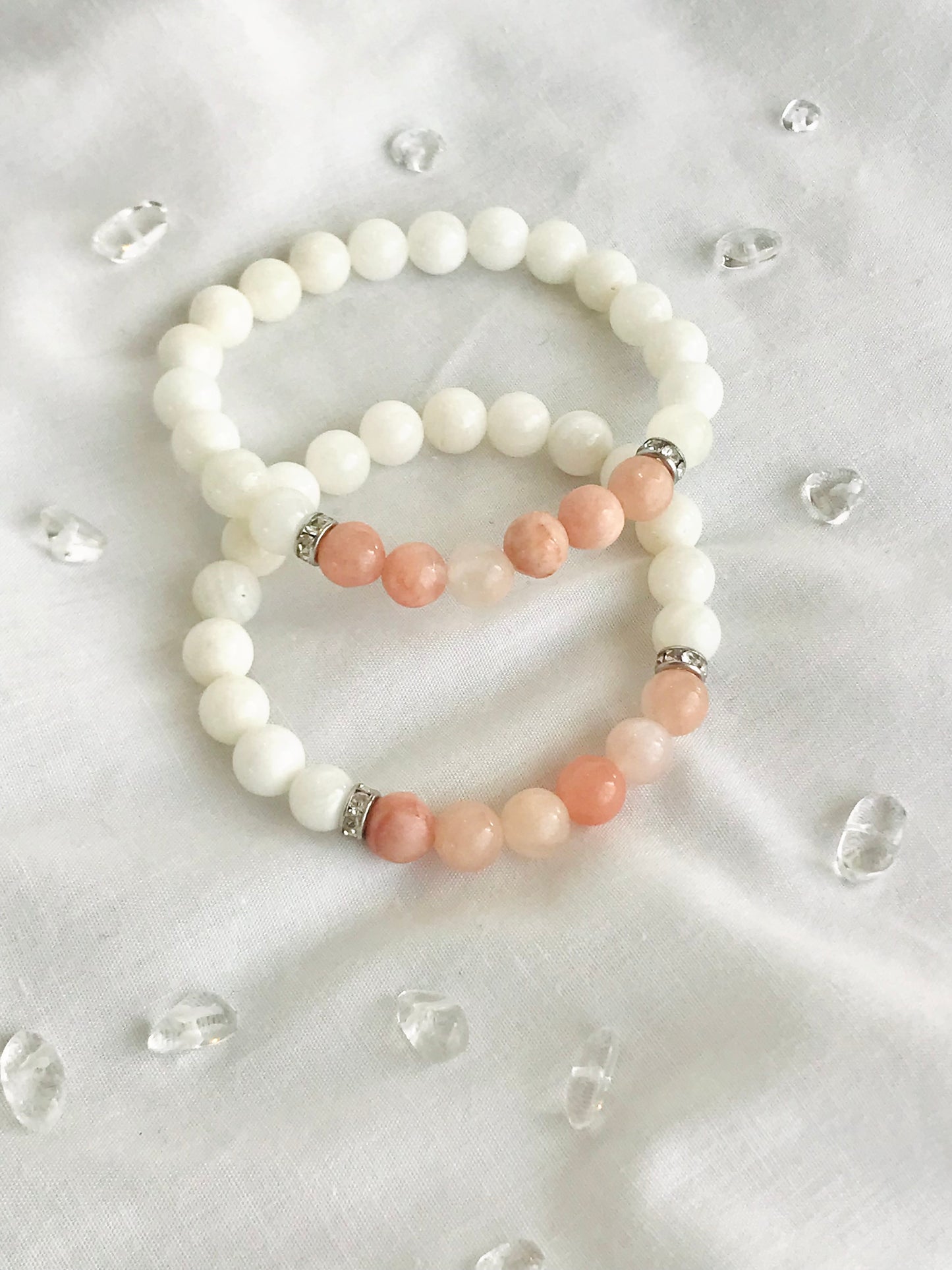 White peachy bracelet