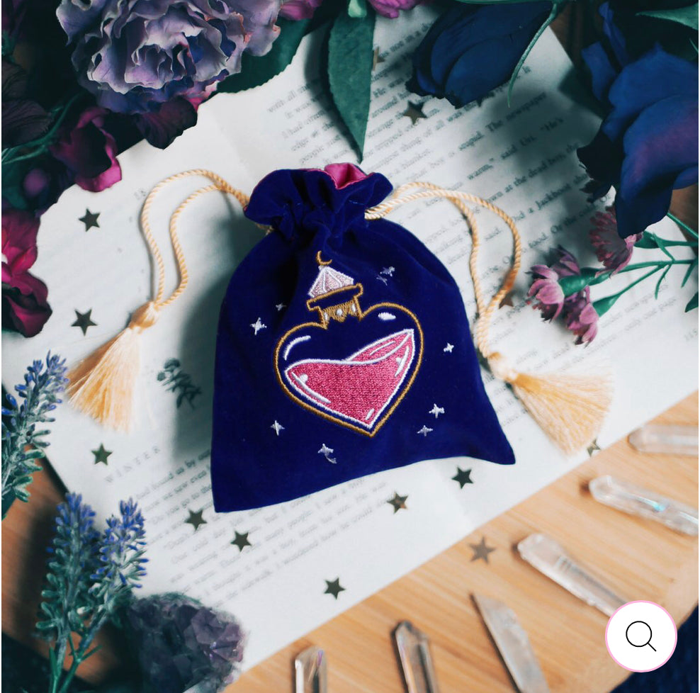 LOVE POTION BOTTLE TRINKET POUCH