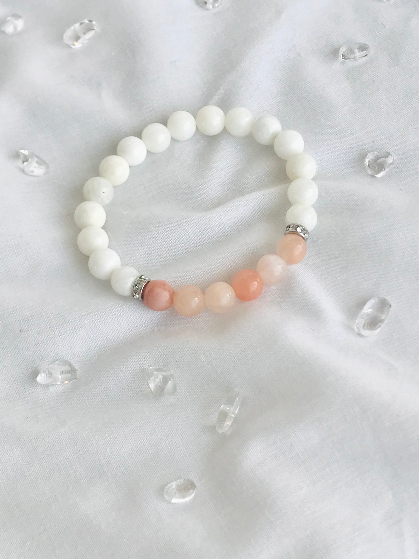 White peachy bracelet